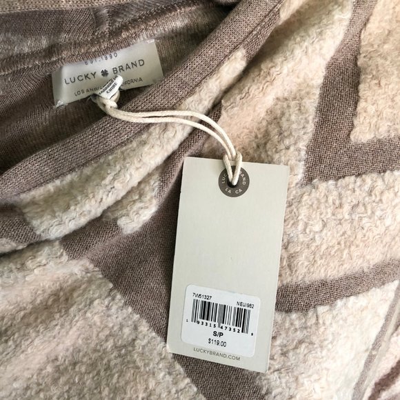 LUCKY BRAND Aztec Pattern Jacket Open Wrap S/P NWT - Picture 3 of 6